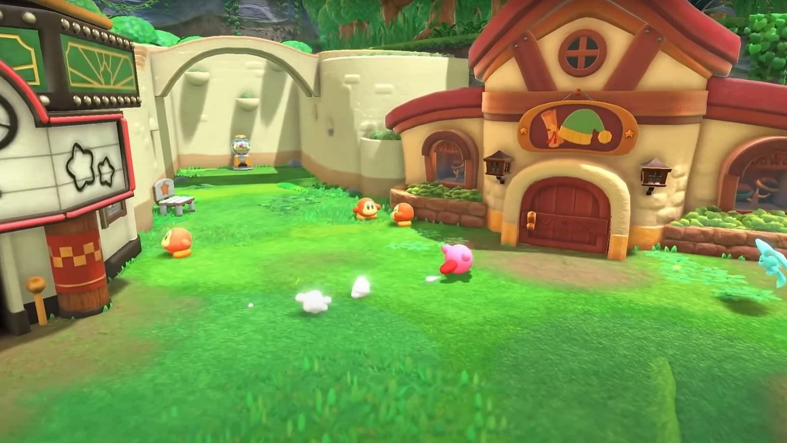 Kirby&#039;s house is in Waddle Dee town (Image via Nintendo)