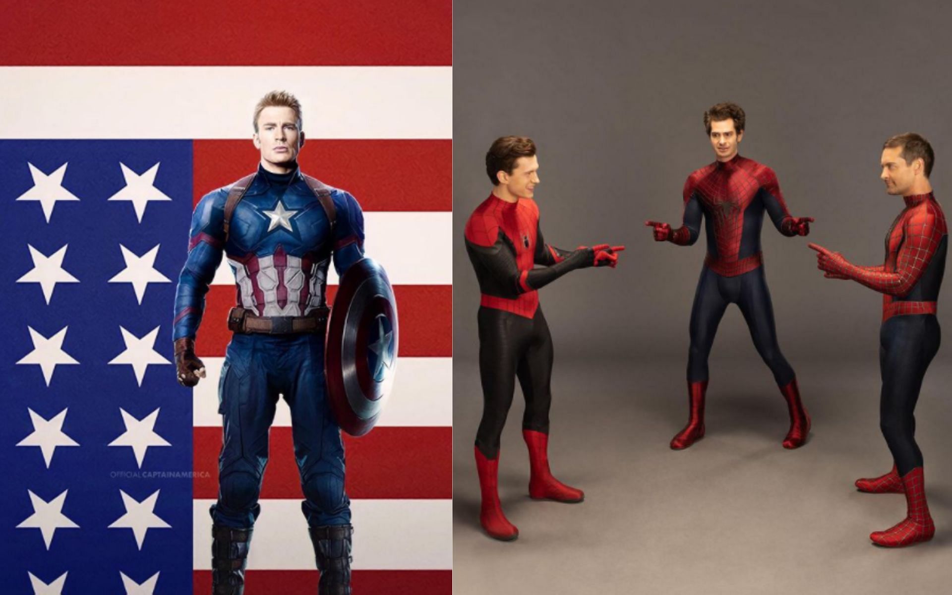 MCU classics: Captain America: The First Avenger &amp; Spider-Man: No Way Home (Image via Instagram/ @official_captainamerica &amp; @spidermanmovie)