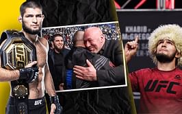Watch: Khabib Nurmagomedov embraces Dana White as UFC debuts heart-touching promo for his Hall of Fame induction
