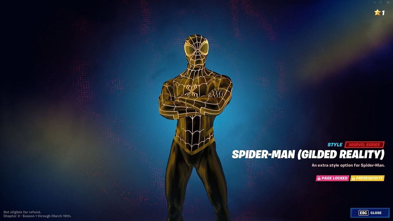 Spider-Man (Gilded Reality) (Image via NOOB NOOB FRUIT on YouTube)