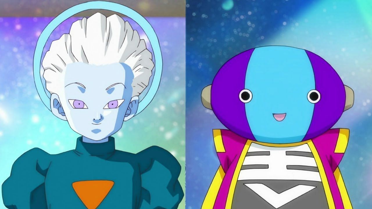 The Grand Priest and Grand Zeno as they appear in Dragon Ball Super (Image via Toei Animation)