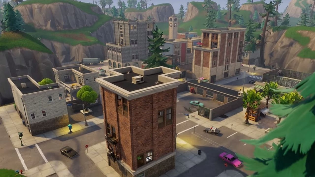 A look at Tilted Towers (Image via Epic Games)