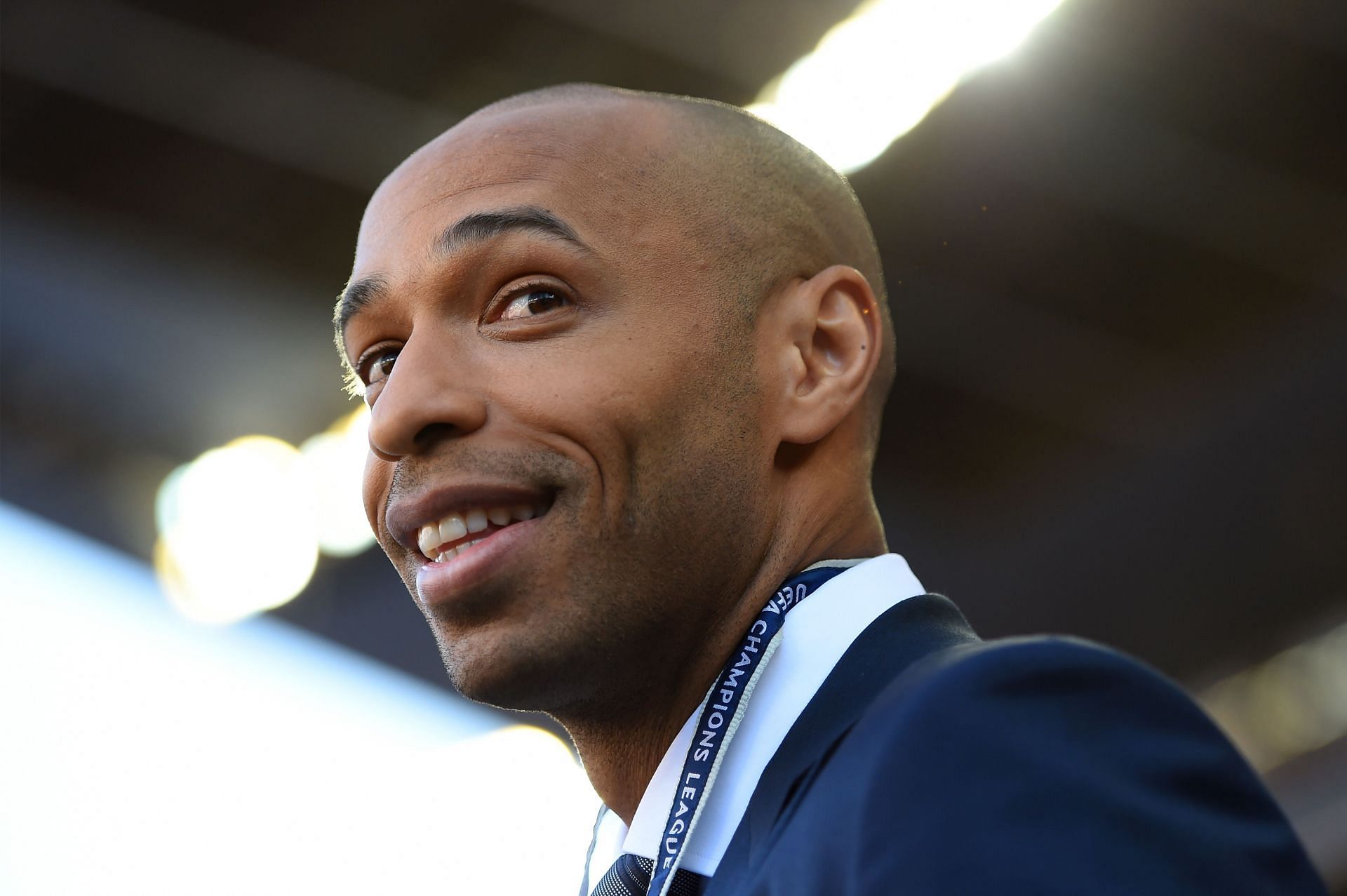 Thierry Henry ahead of a Champions League fixture in 2020.