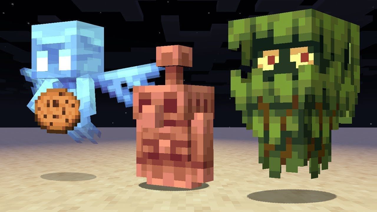 Minecraft player creates a copper golem add-on