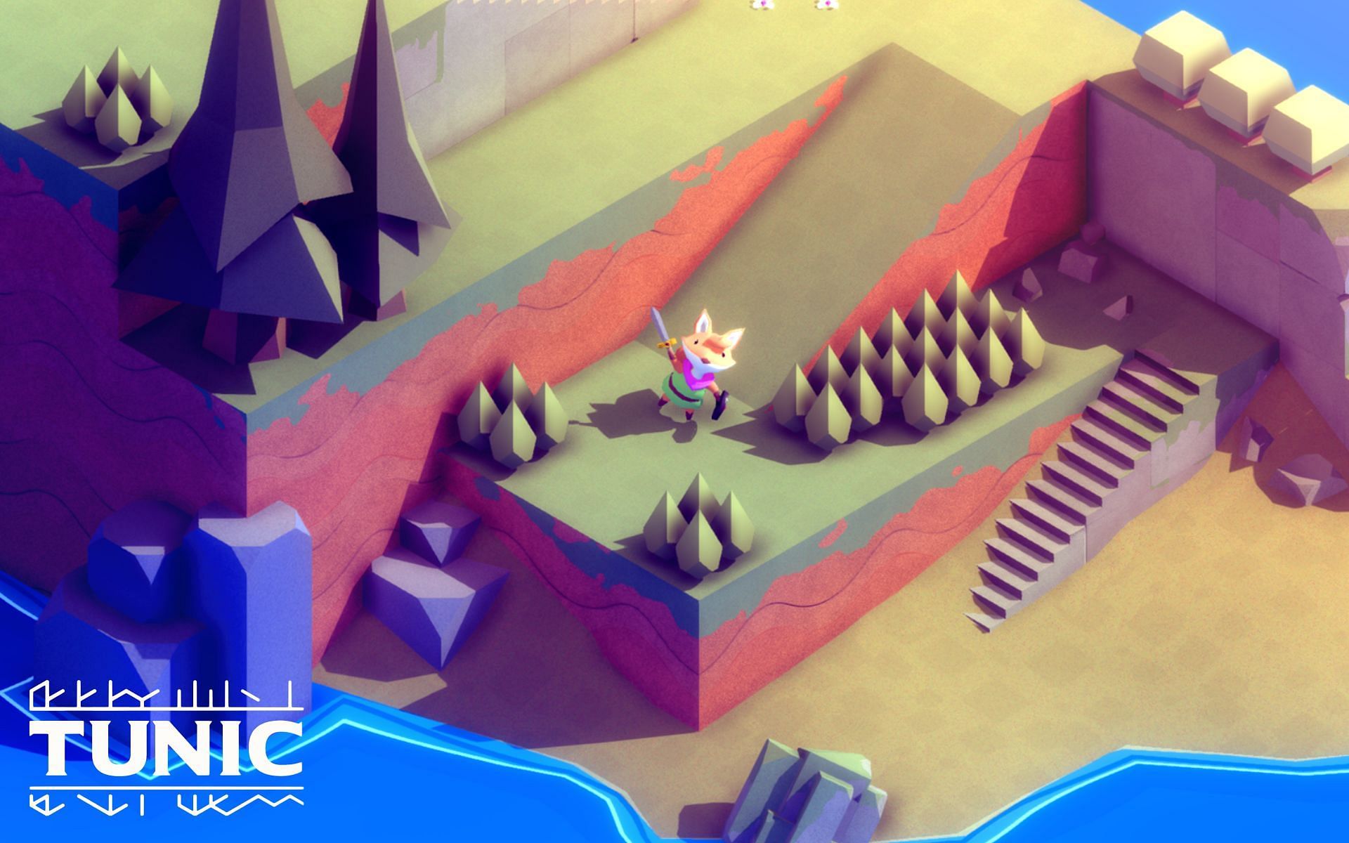 The main character in TUNIC is an anthropomorphic fox (Image via Finji)