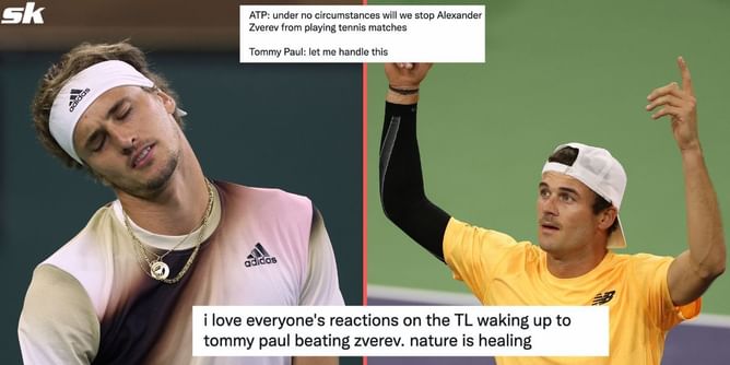 "Alexander Zverev in his flop era is so delicious" - Tennis fans rejoice on Twitter as German suffers surprise Indian Wells loss