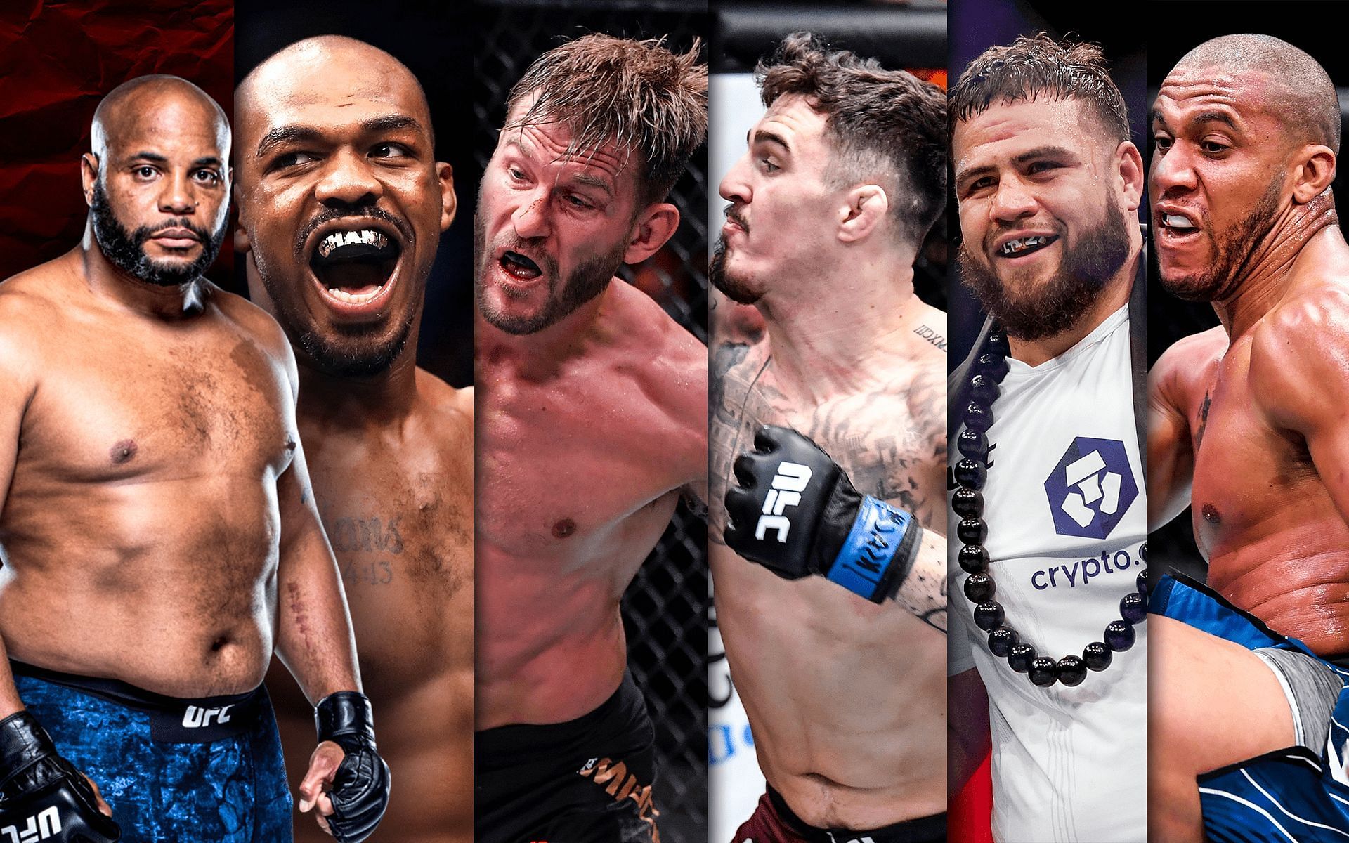 Daniel Cormier names matchups UFC could book in the heavyweight division this year [Image credits: Cormier image - ufc.com; Other images - Getty]