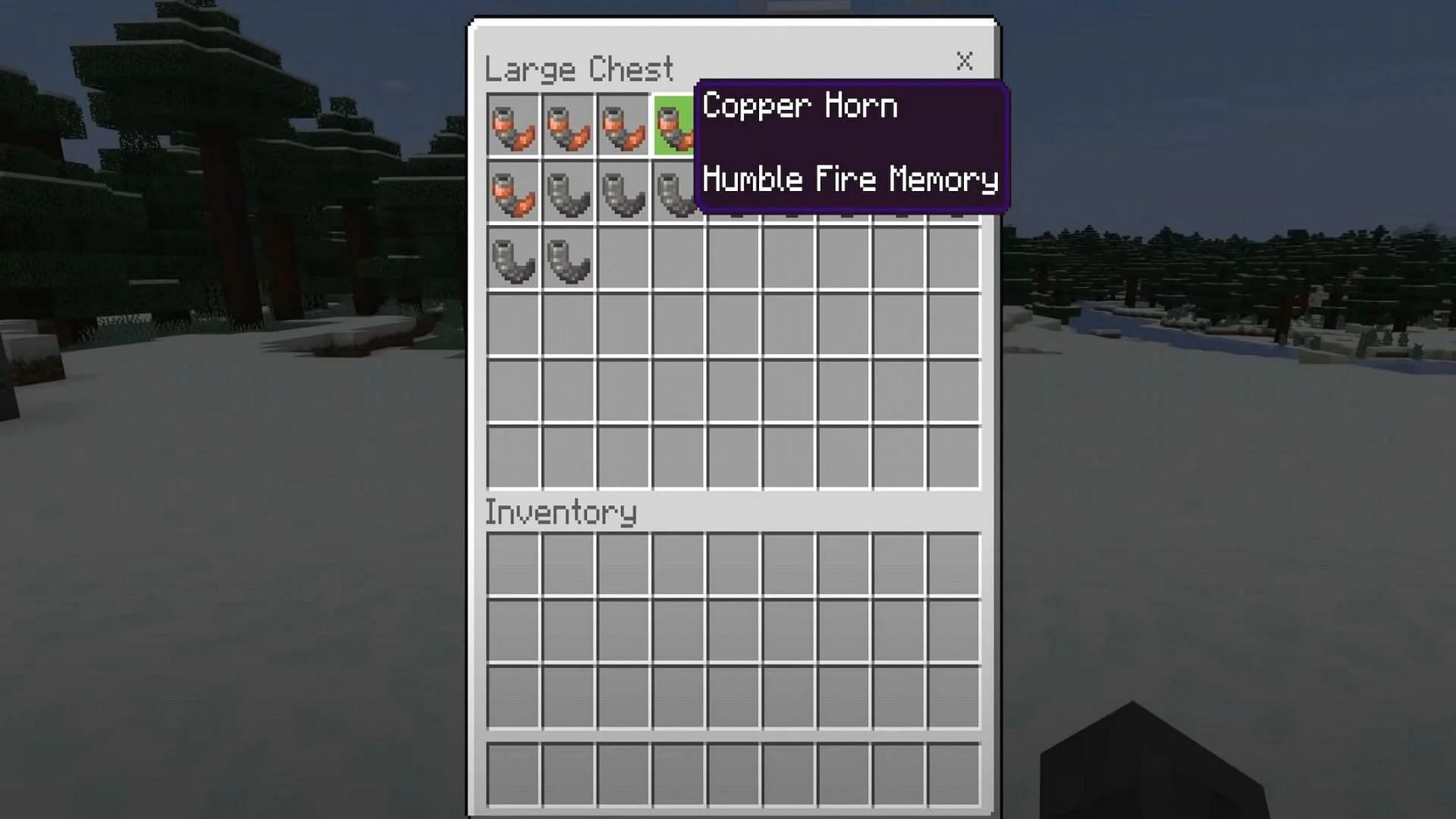 Copper horns produce different sound effects compared to normal goat horns (Image via Mojang)