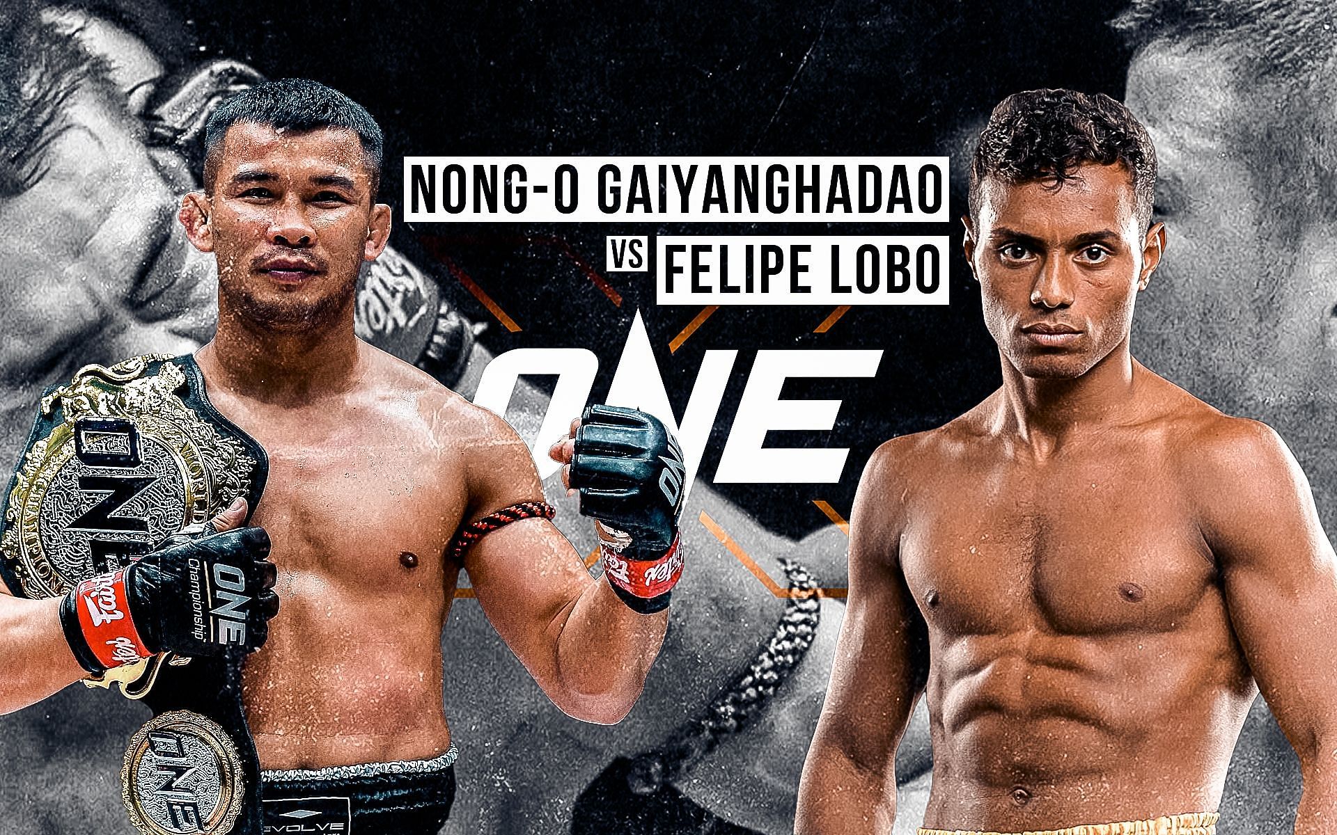 Nong-O Gaiyanghadao (L), Felipe Lobo (R) [Photos: ONE Championship]