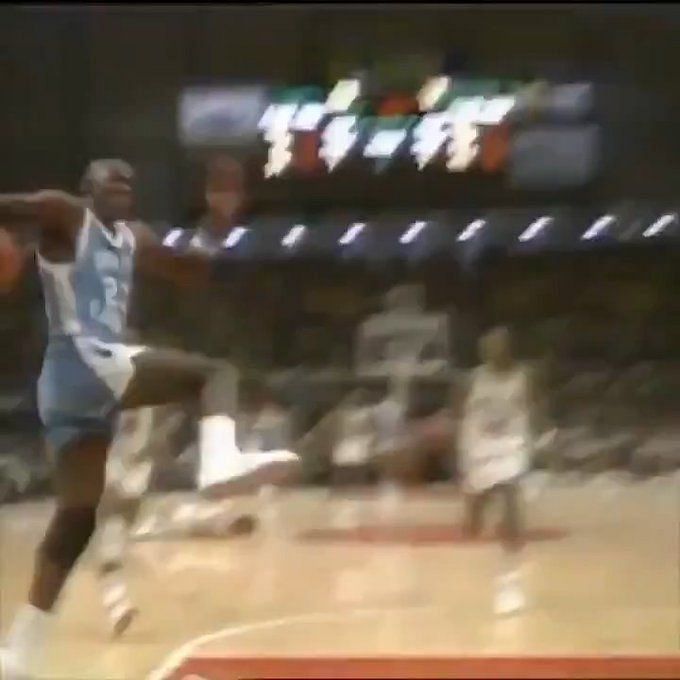 Watch: UNC freshman Michael Jordan hits an iconic game winner vs Georgetown  to win the 1982 NCAA championship, on this day 40 years ago