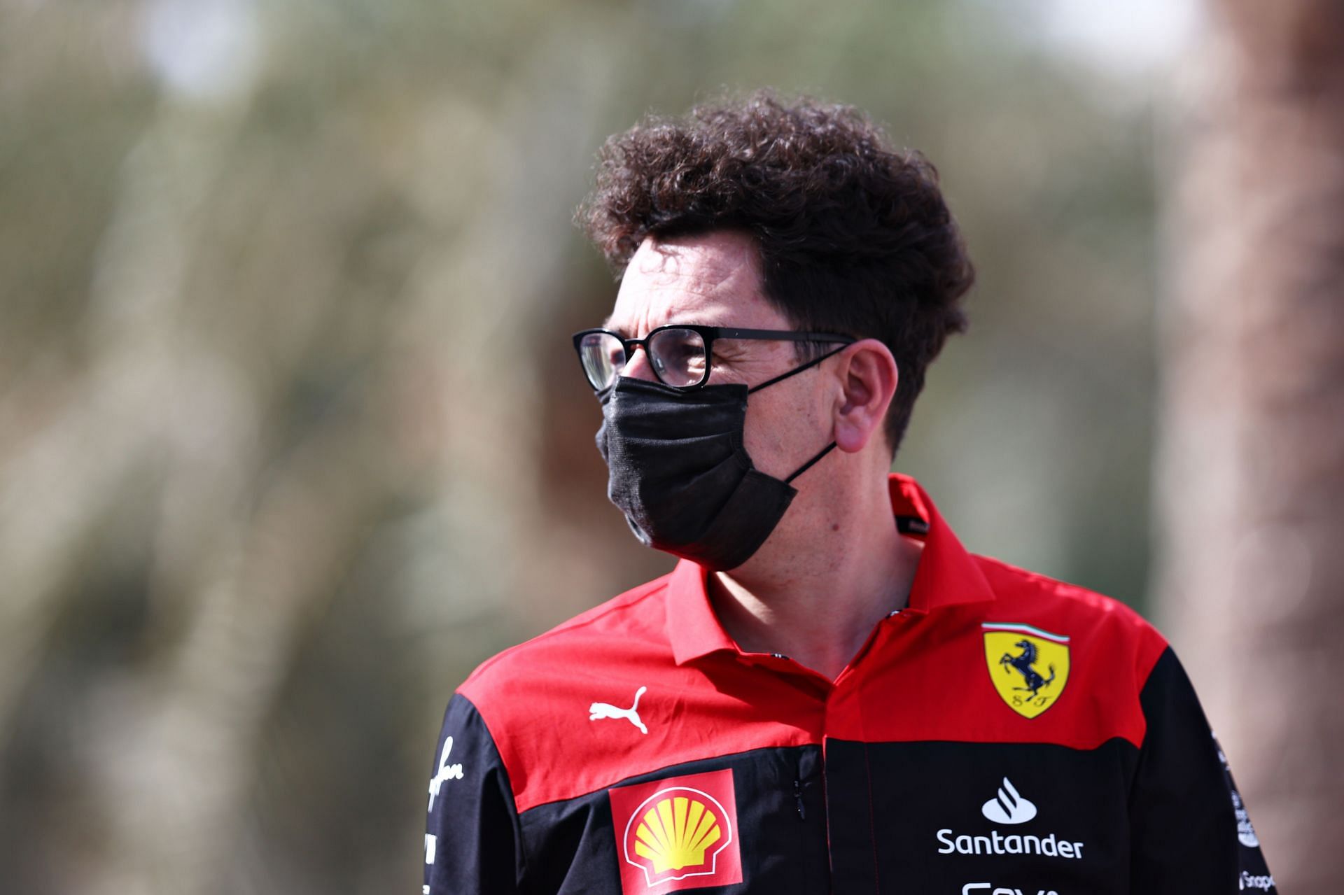 Ferrari team principal Mattia Binotto during pre-season testing in Bahrain (Photo by Lars Baron/Getty Images)