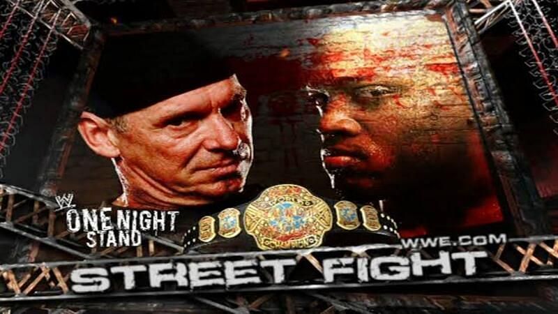 Street Fight poster for McMahon-Lashley match.