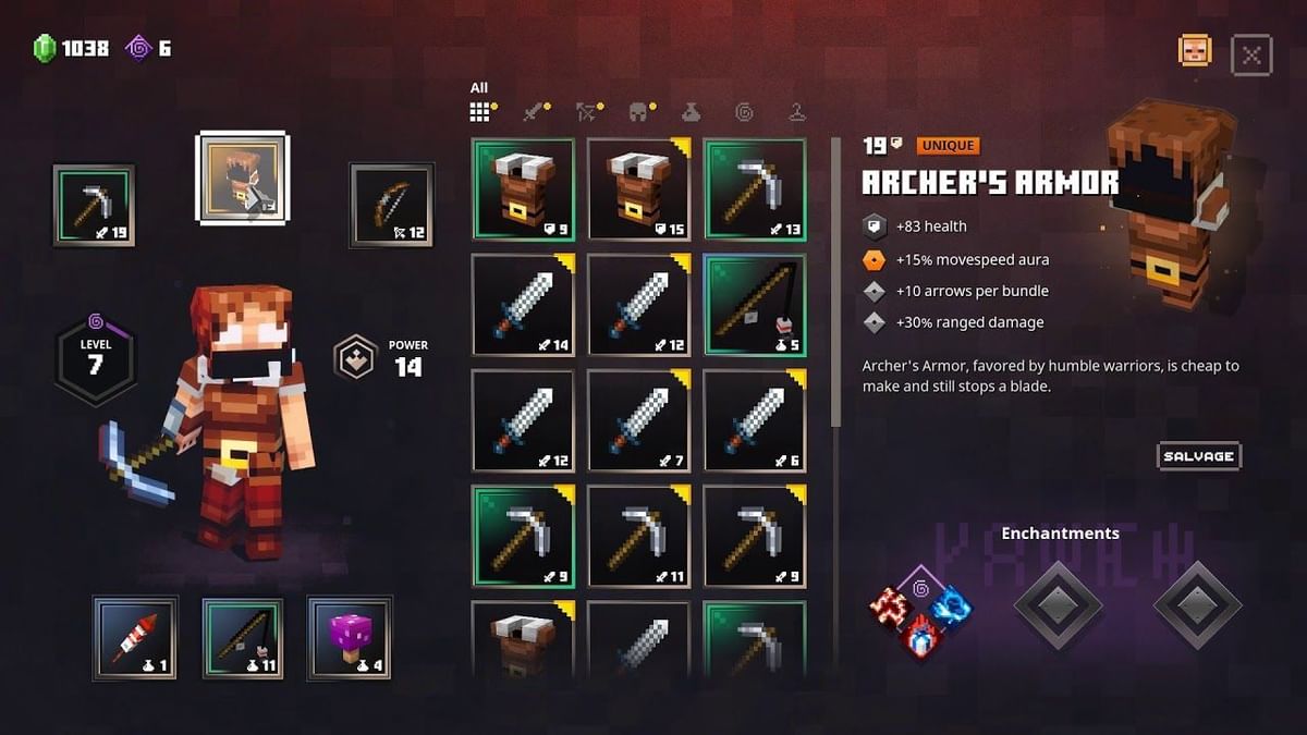 Which is the best armor in Minecraft Dungeons