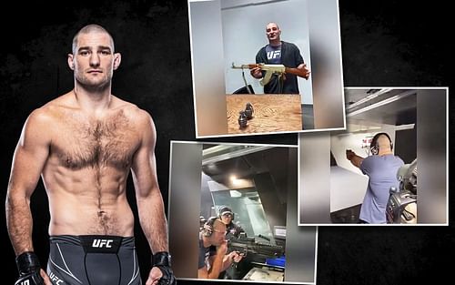 Sean Strickland competes in the UFC's middleweight division [Image credits: ufc.com and Sean Strickland's Twitter]