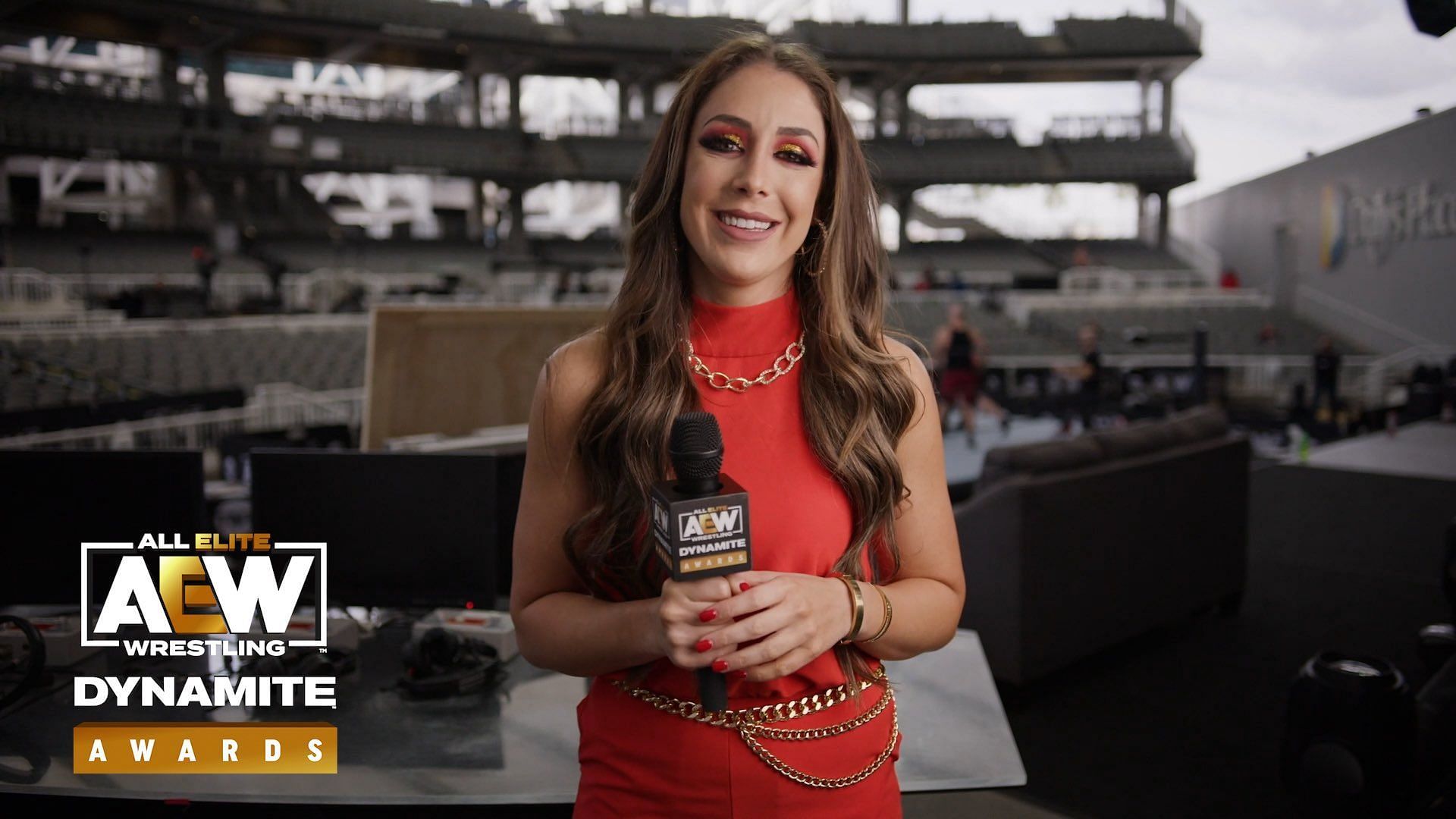 Dr. Britt Baker, D.M.D. during last year&#039;s AEW Awards show