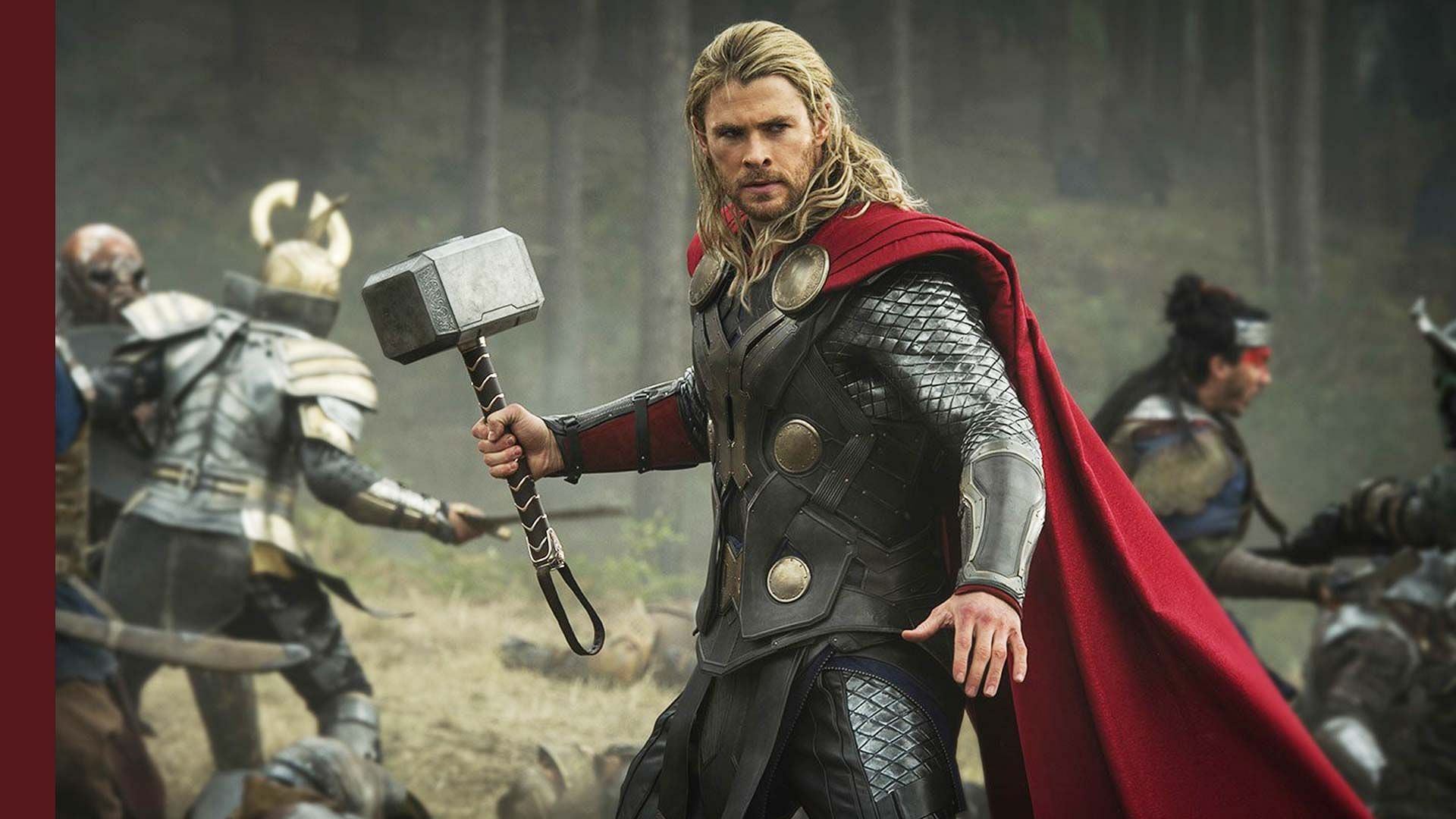 The Mighty Thor holding Mjolnir in his hands (Image via Marvel Entertainment)