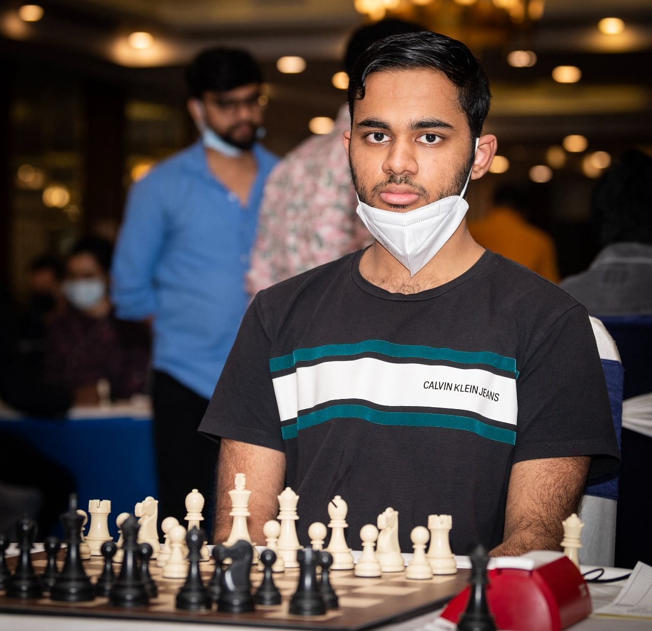 Top seed GM Arjun Erigaisi beat Kushagra Jain in the fourth round on Thursday. (Pic credit: AICF)