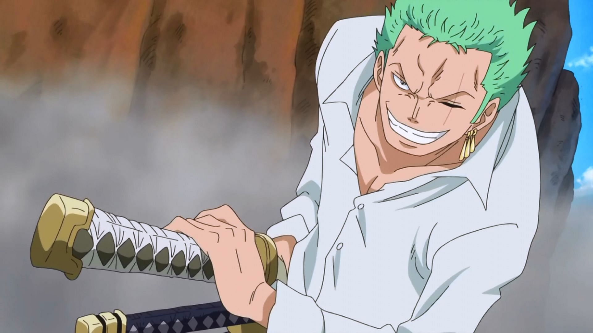 Zoro as seen in the One Piece anime (Image via Toei Animation)