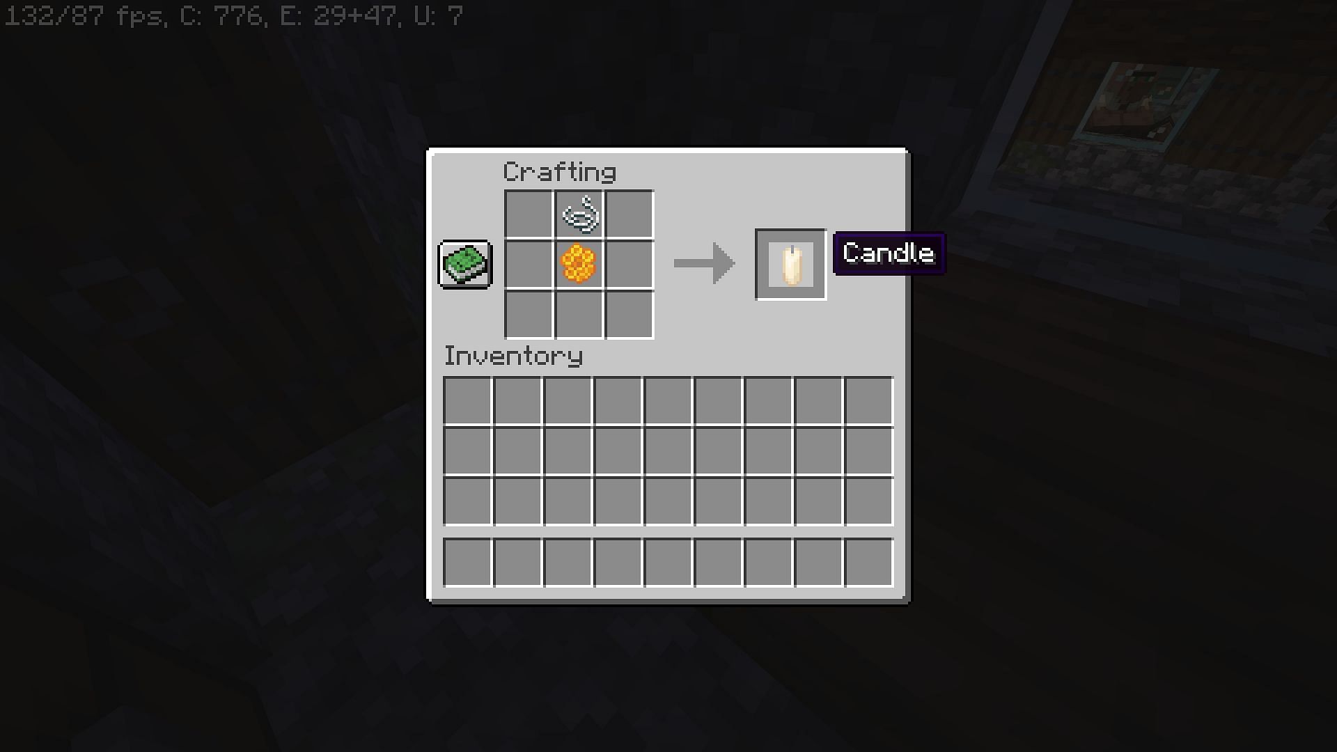 Crafting recipe (Image via Minecraft)