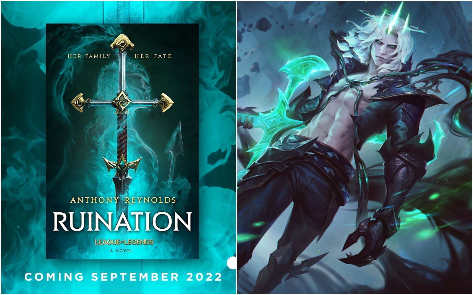 An untold story of Kalista and Viego will be revealed in Riot Games&#039; brand new novel Ruination (Image via Orbit Books/League of Legends)