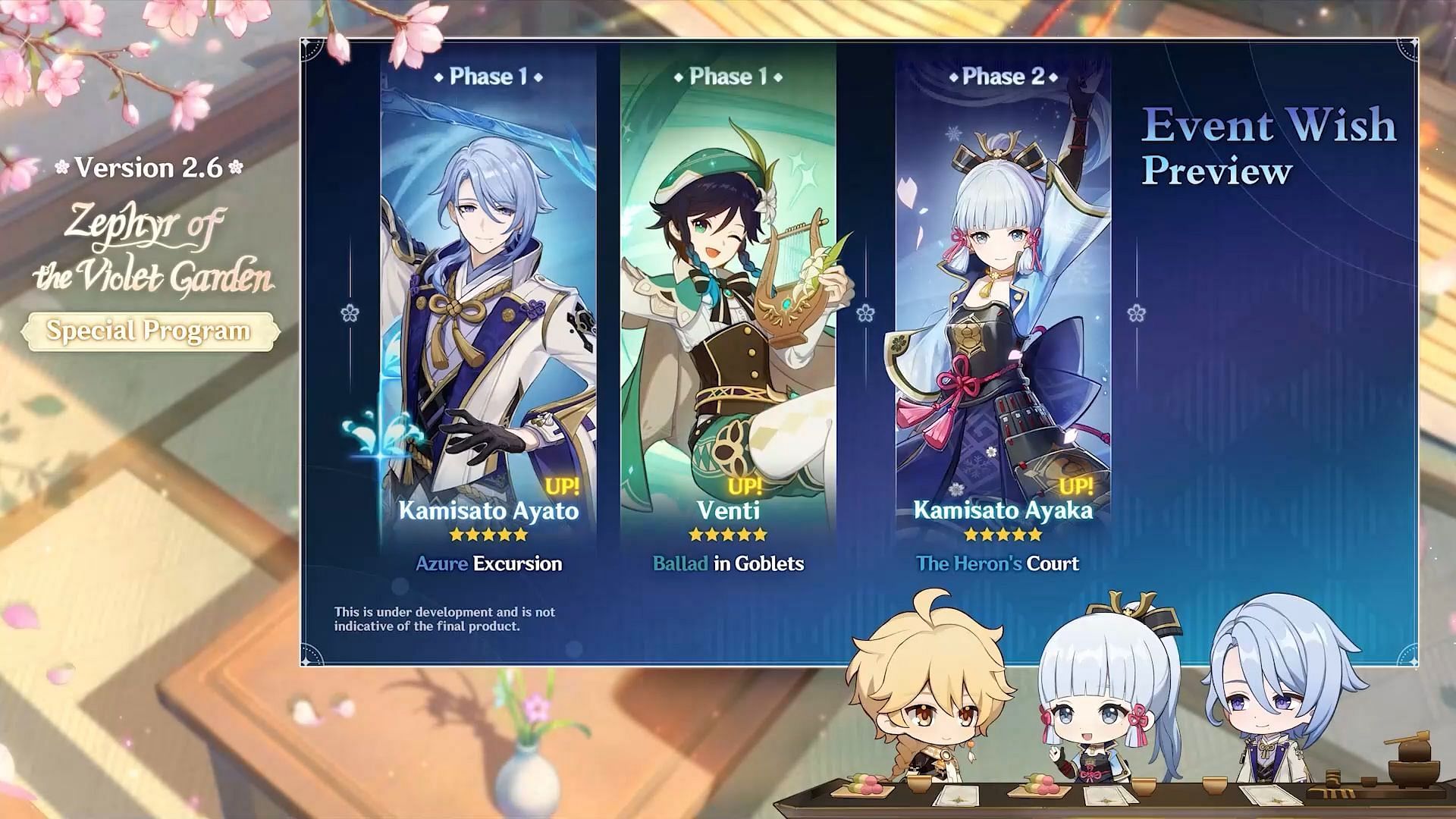 Character banners in 2.6 update (Image via HoYoverse)