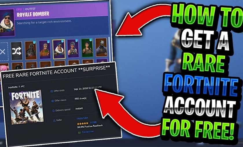 I Bought a FREE Fortnite Account on  (Rare) 