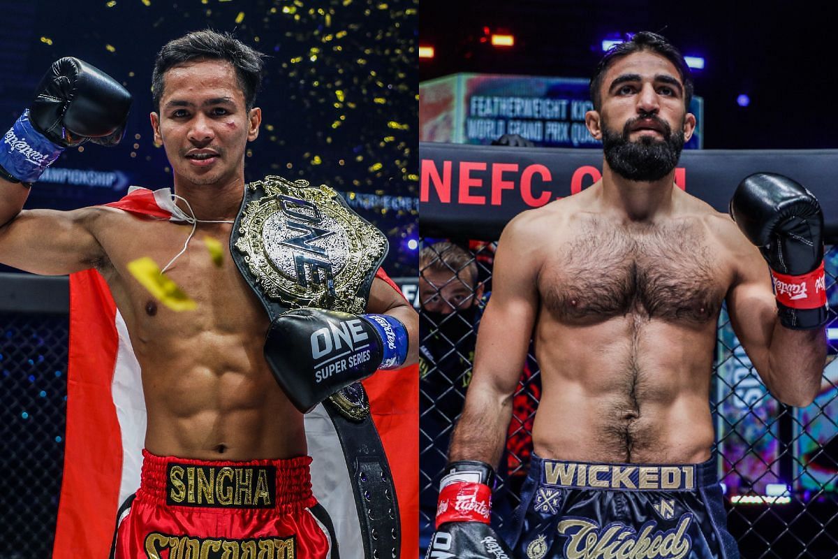 Superbon (left) eyes to even the scores against Marat Grigorian (right) at ONE X. [Photo: ONE Championship]