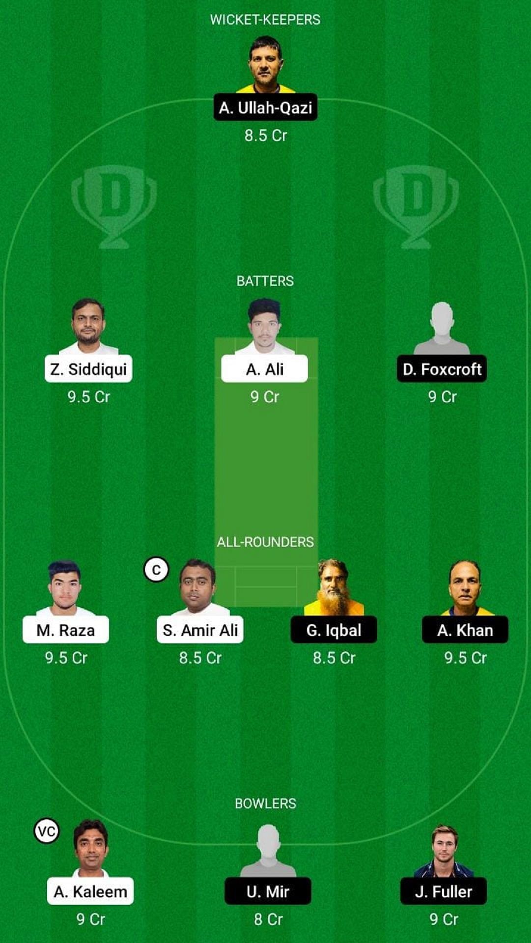 KHW vs GGI Dream11 Fantasy Suggestion #1