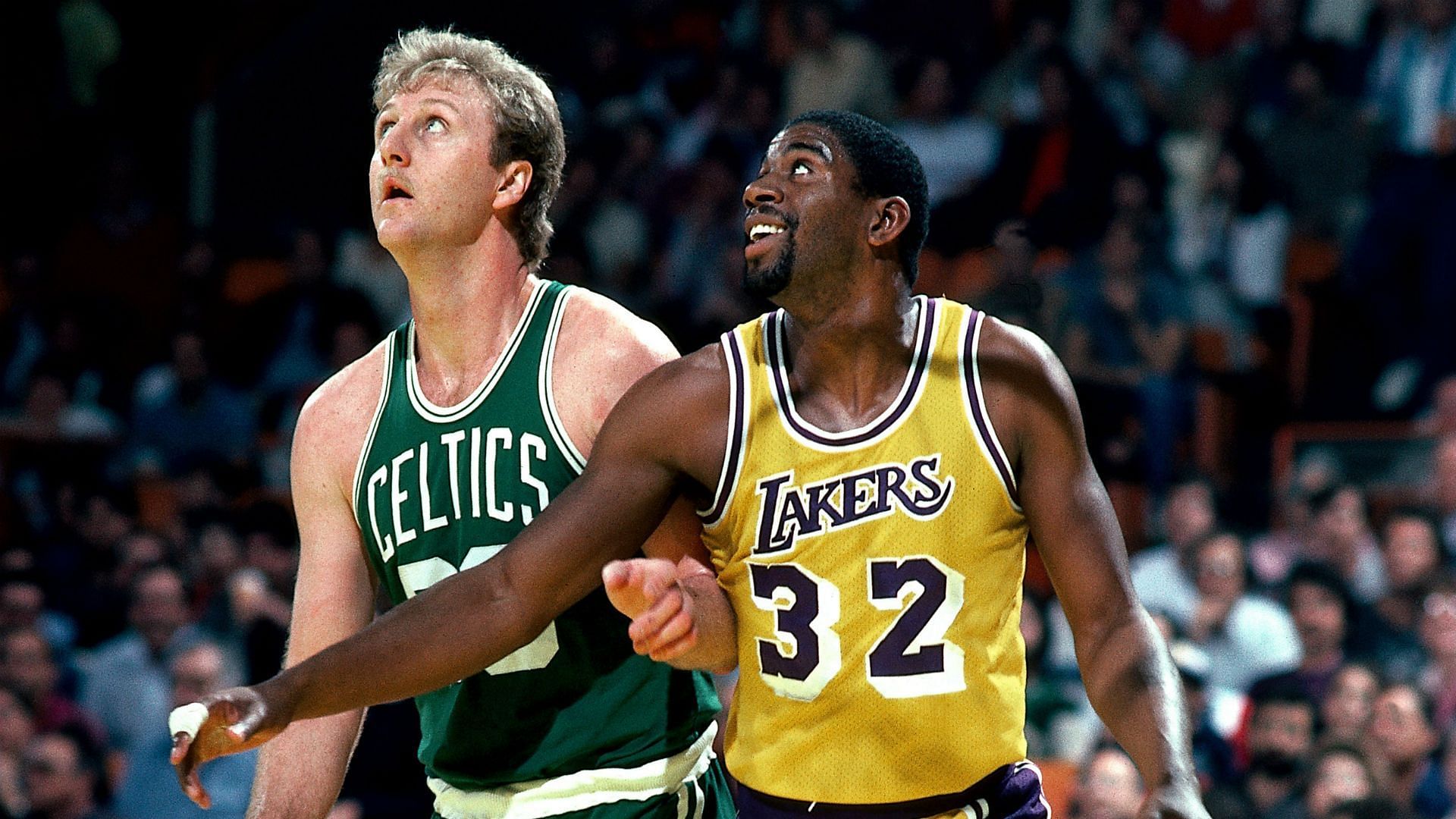The Converse commercial that Magic Johnson and Larry Bird shot in 1985 was the beginning of a lifelong friendship. [Photo: Sporting News]