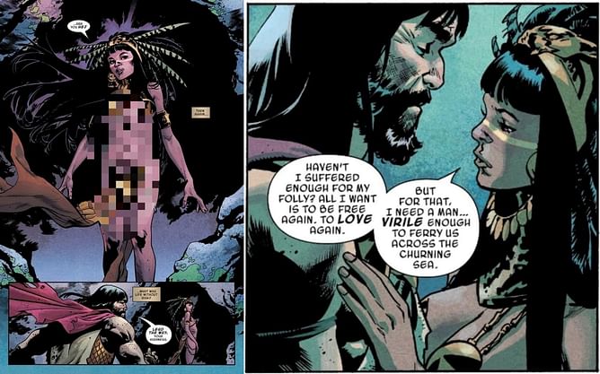 Conan comics' writer slammed by fans for his "ill-considered" portrayal of Native-American icon, Pocahontas