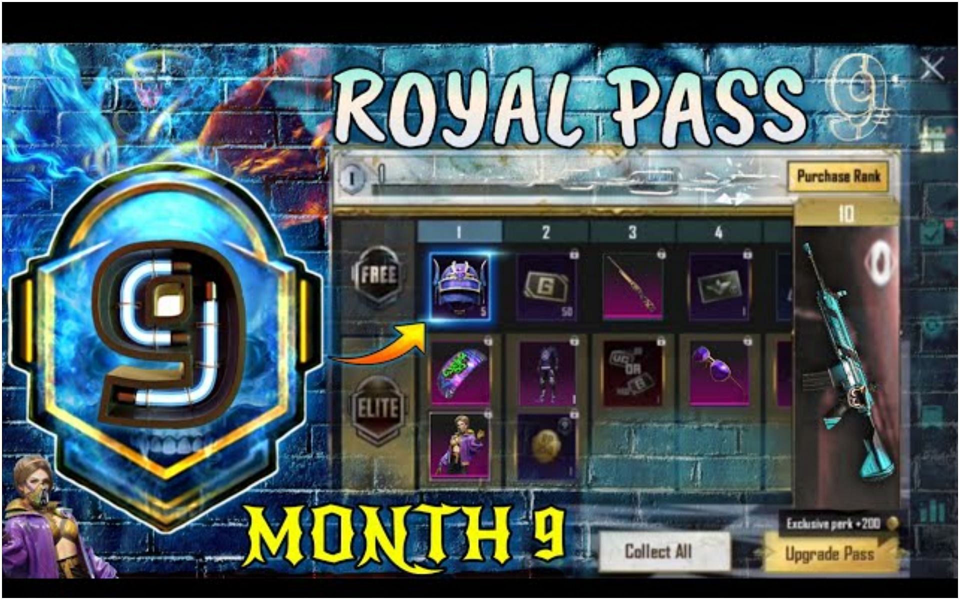 Learning more about the release of the Cycle 2 Season 5 Month 9 Royale Pass in BGMI (Image via JK Official Live/YouTube)