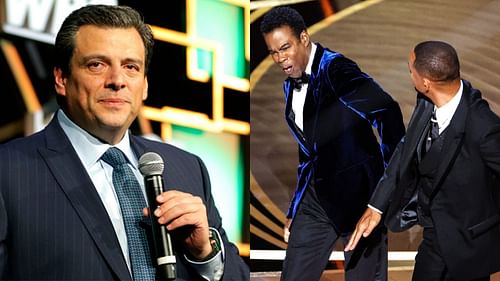 Mauricio Sulaiman (left) and Will Smith's Oscars incident (right)