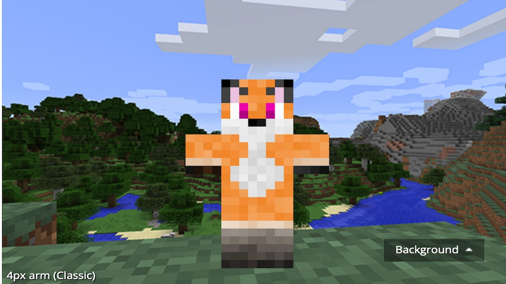 This cute fox skin is a great choice for players to get in touch with nature (Image via Mojang/ www.minecraftskins.com)