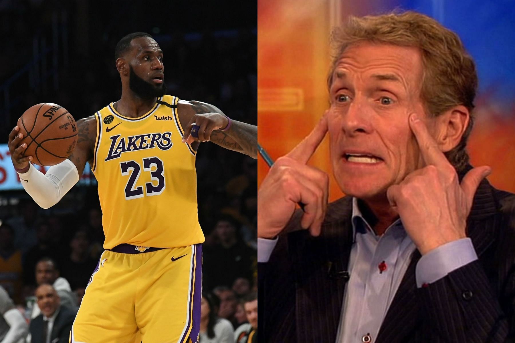 LeBron James and Skip Bayless. (Photo: Lakers Daily)