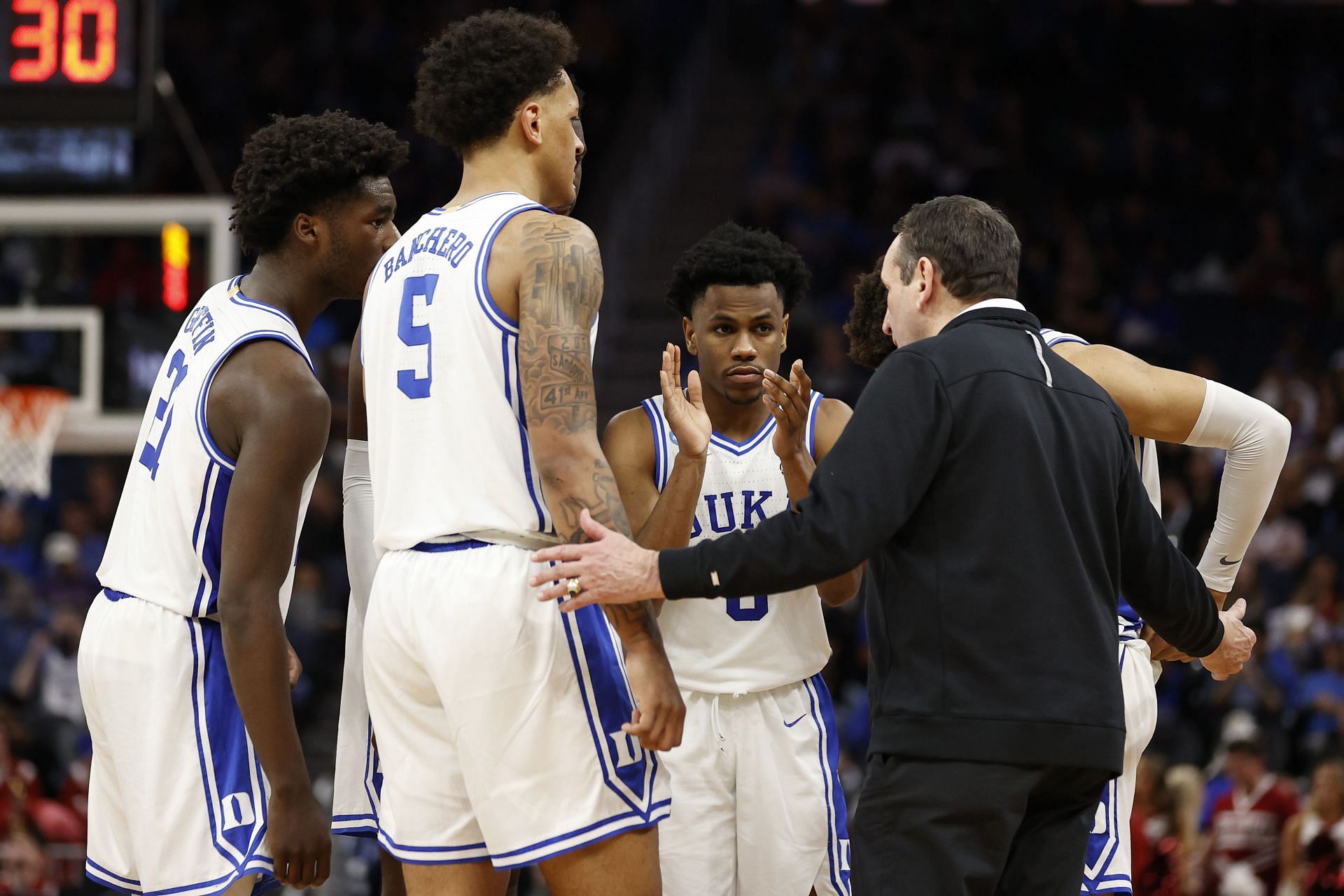 The Blue Devils are preparing for their Final Four showdown with North Carolina on Saturday.