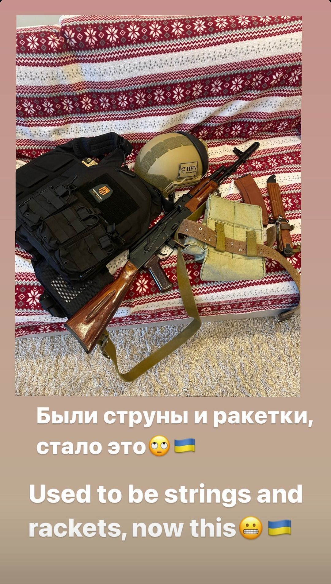 Screen grab from Alexandr Dolgopolov&#039;s Instagram story