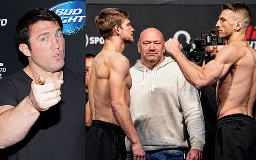 Chael Sonne (Left), Arnold Allen and Dan Hooker (Right) (Images courtesy of Getty and @danhangman ig)