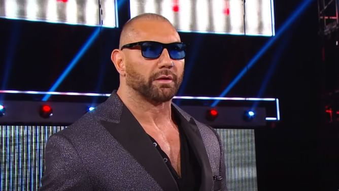 Batista's three-word response to WWE Superstar using a similar entrance to him