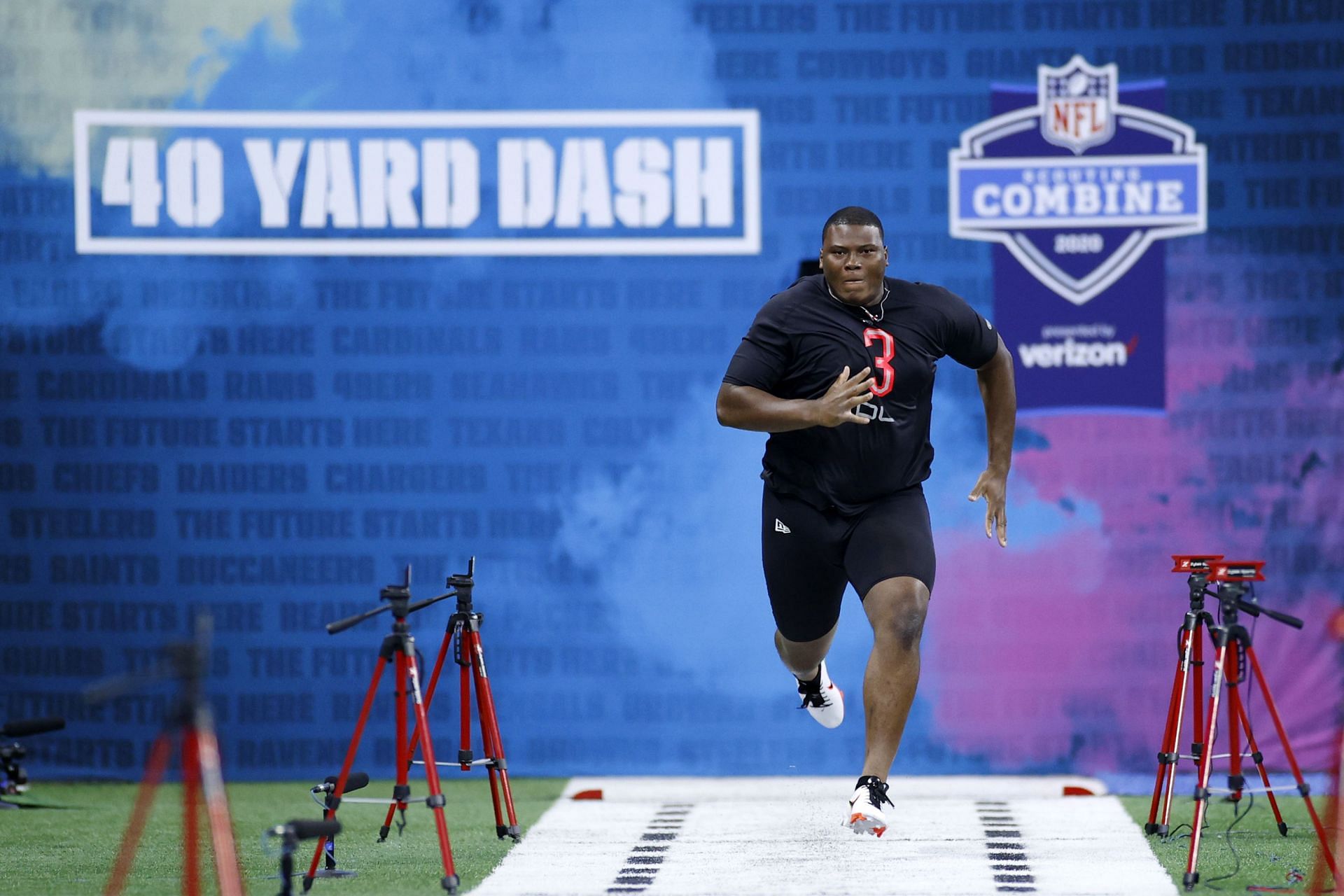 The 40 yard dash is the NFL Scouting Combine&#039;s unofficial flagship event