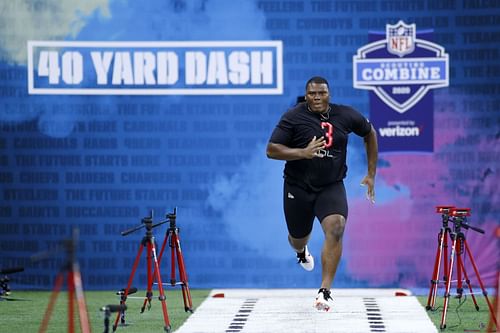 The 40 yard dash is the NFL Scouting Combine's unofficial flagship event