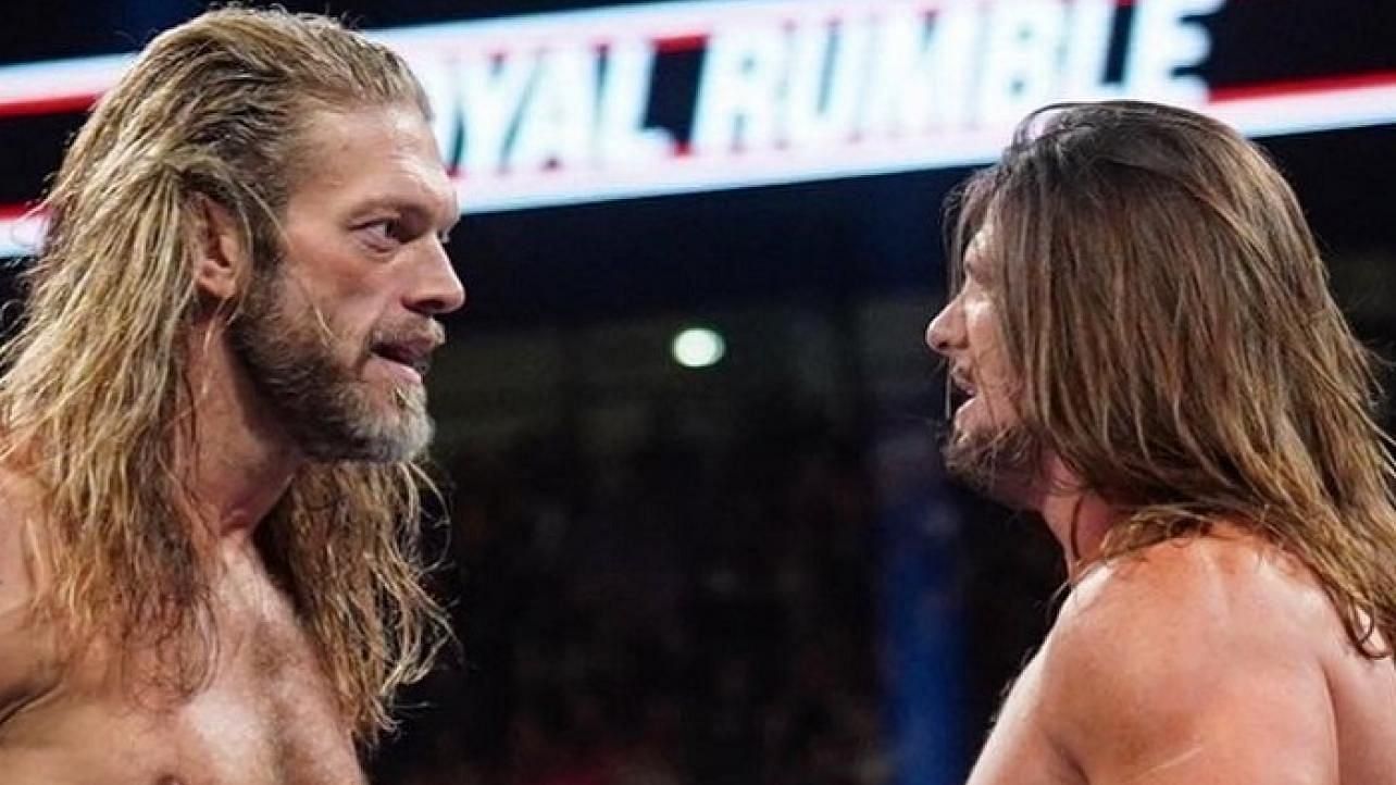 Edge and AJ Styles will face one another at WrestleMania 38