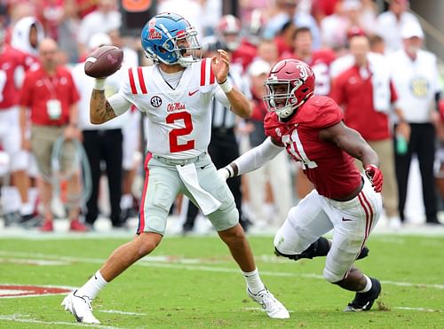 Ole Miss v Alabama - QB Matt Corral - NFL Draft Prospect