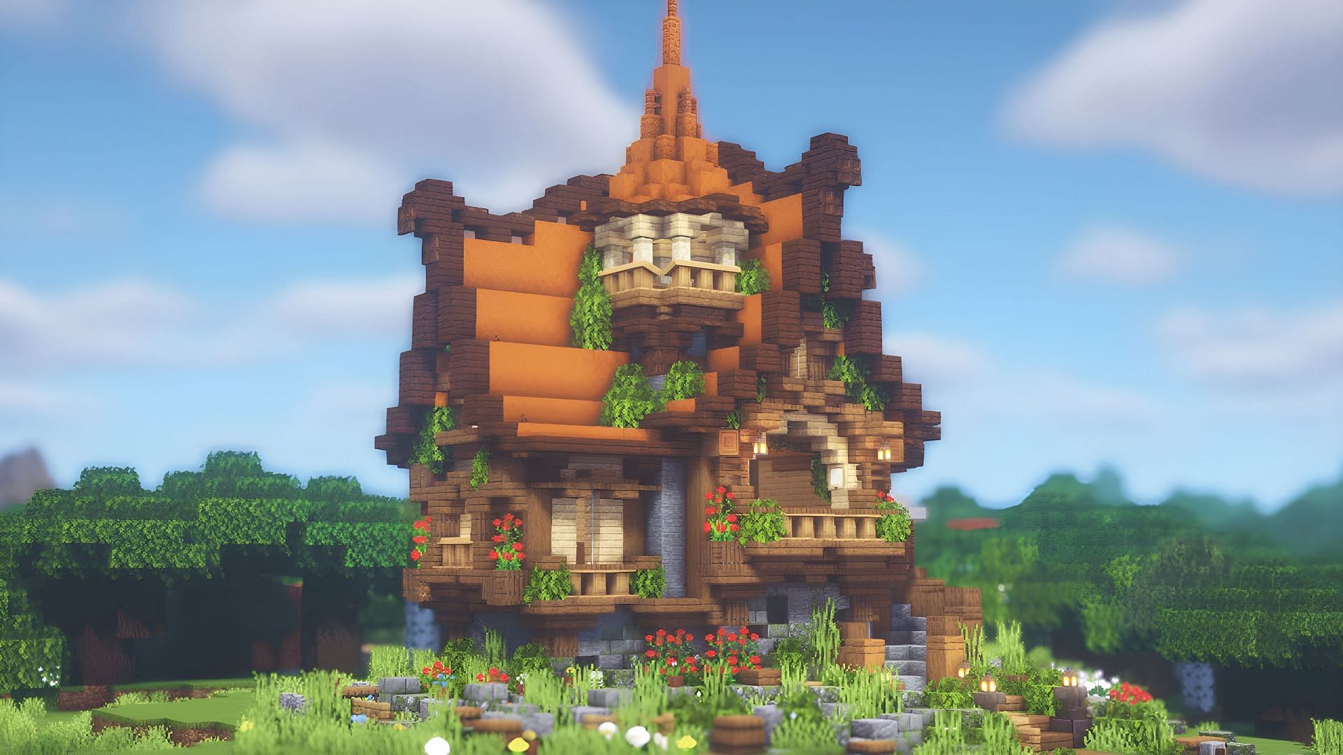 Fantasy style builds are incredibly popular (Image via YouTube, MC Fantasy Builds)