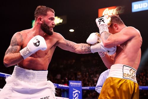 Caleb Plant (L) badly wants to fight Canelo Alvarez (R) again.