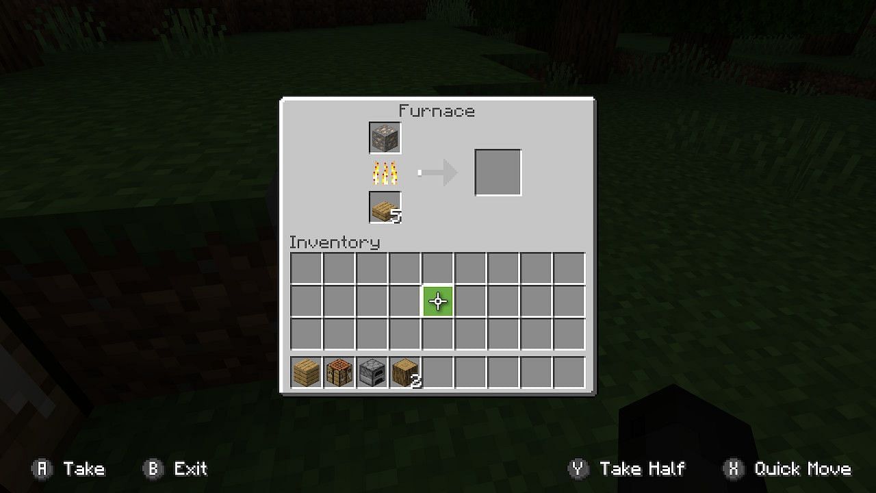 Players can easily craft oak wood slabs (Image via Minecraft)