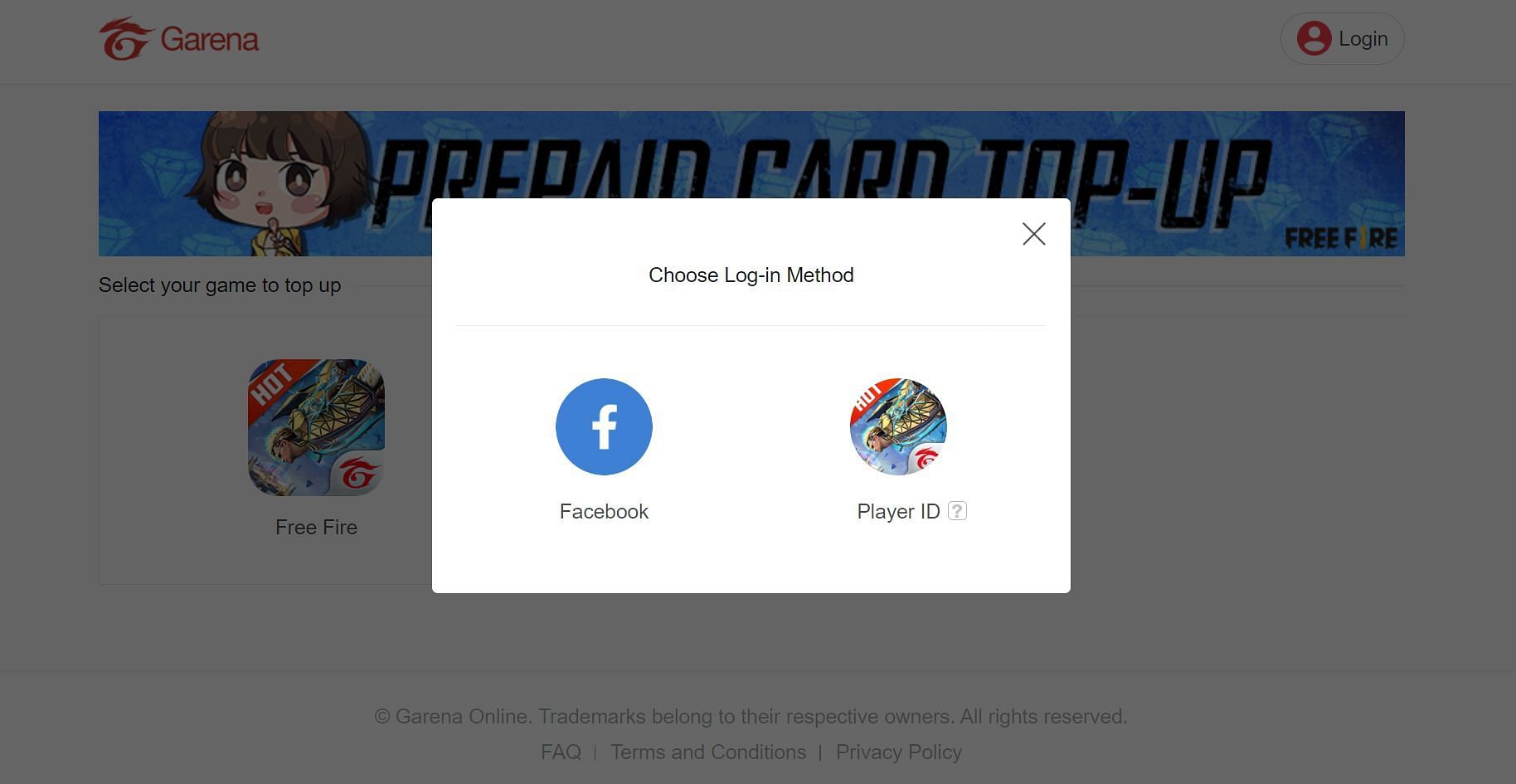 Two login options (Image via Games Kharido)