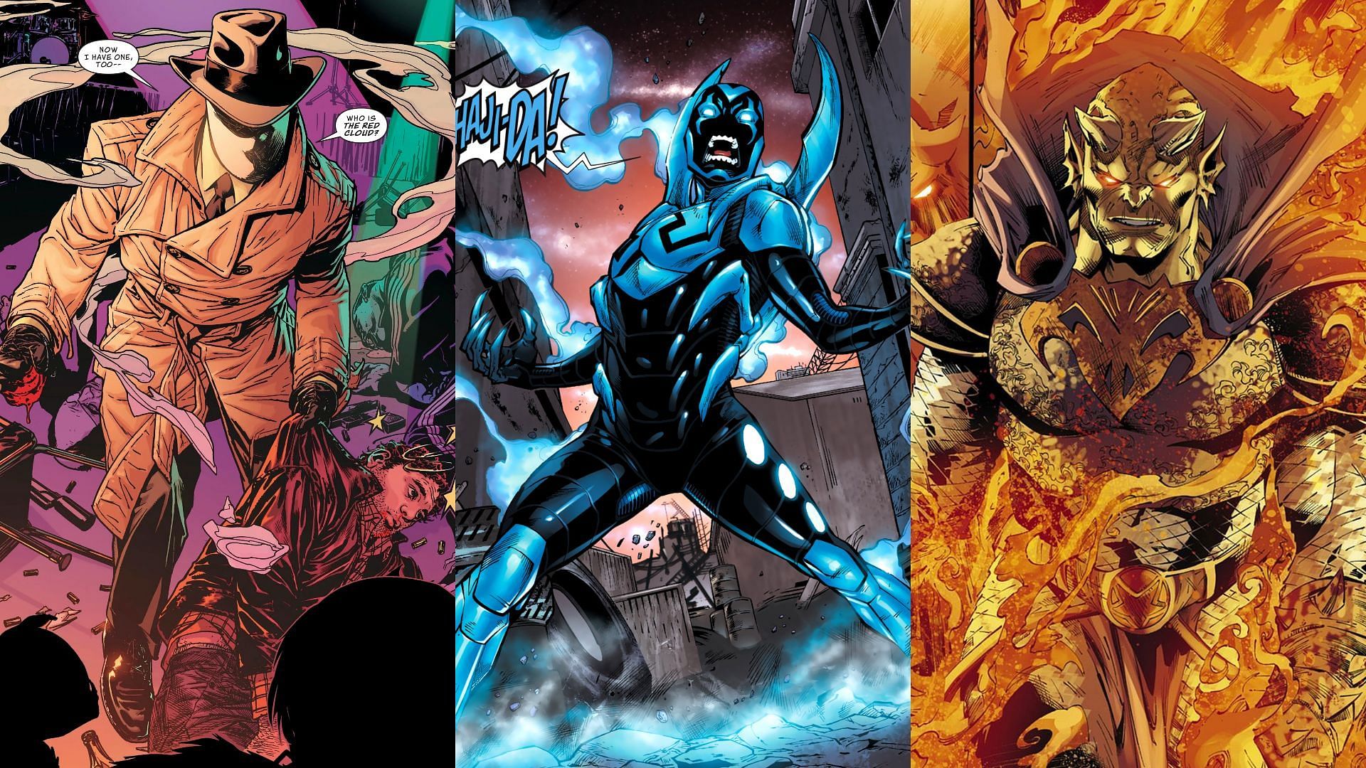 The Question, Blue Beetle and Etrigan (Image via DC Comics)