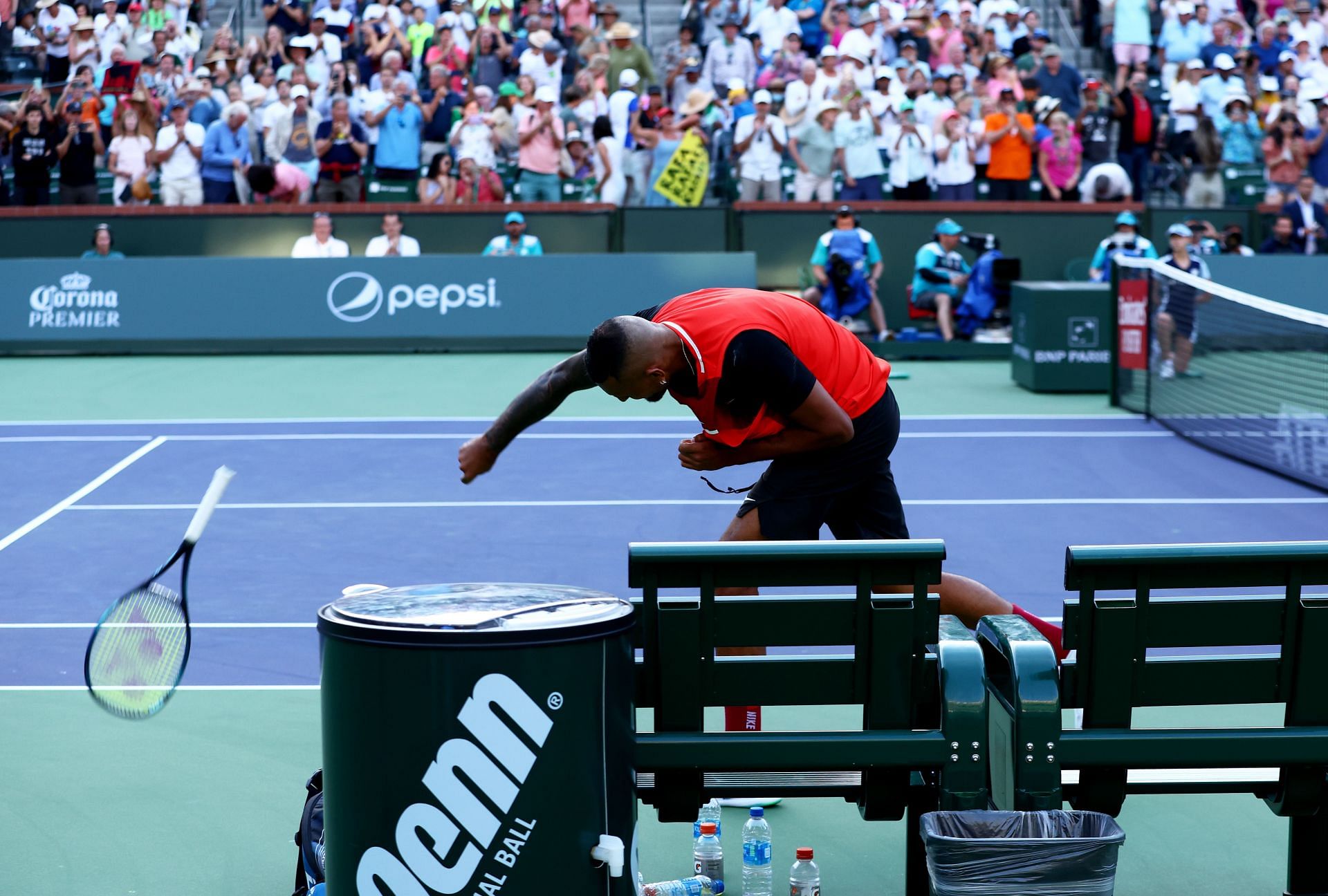 Nick Kyrgios at the 2022 Indian Wells Masters