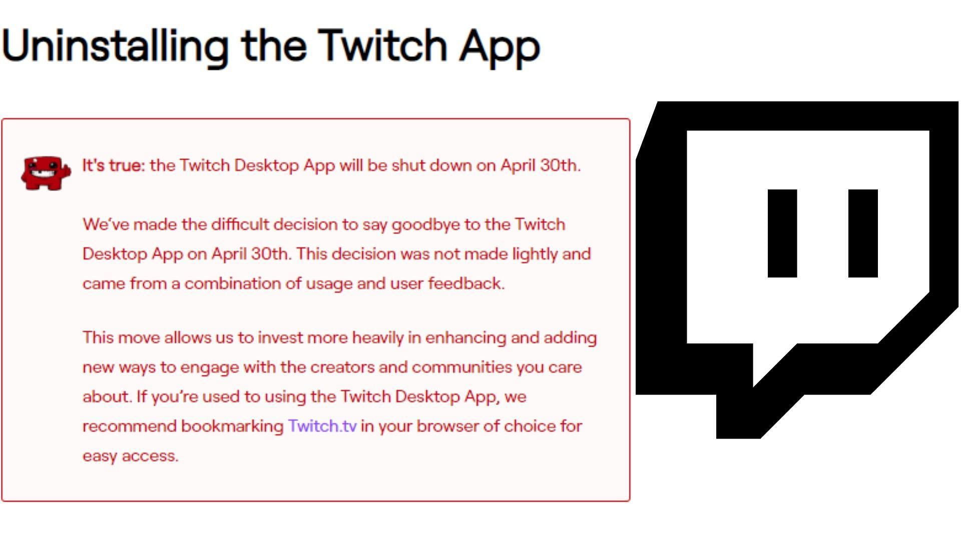 Yes, your read right, for Twitch does have a desktop app! (Image via Sportskeeda)