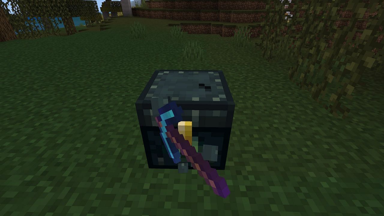 Using silk touch with a pickaxe on an ender chest can allow users to bring their ender chest anywhere they go (Image via Minecraft)